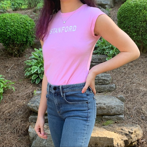 Stanford pink baby crop top - Picture 2 of 3